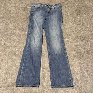 Bandolinoblu Womens Jeans Size 8 Denim Flared Embroidered Western